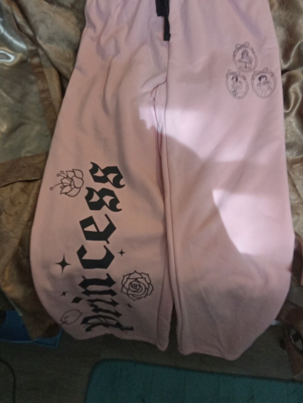 #034 Pink Graphic Princèss Sweatpants